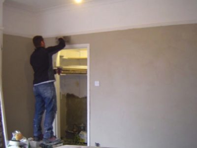 terraced house harrogate final plastering