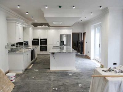Fitted kitchen building project near Leeds